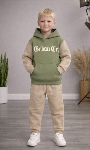 Boys 3-Thread Fleece-Lined Winter Pyjama Set 3124 - mint