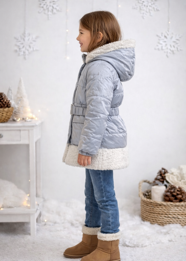 5008 جاكيت بناتي - فضي