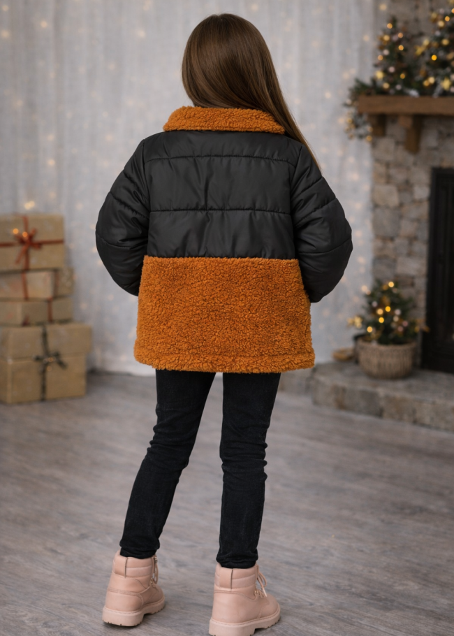 5011 جاكيت بناتي  - اسود