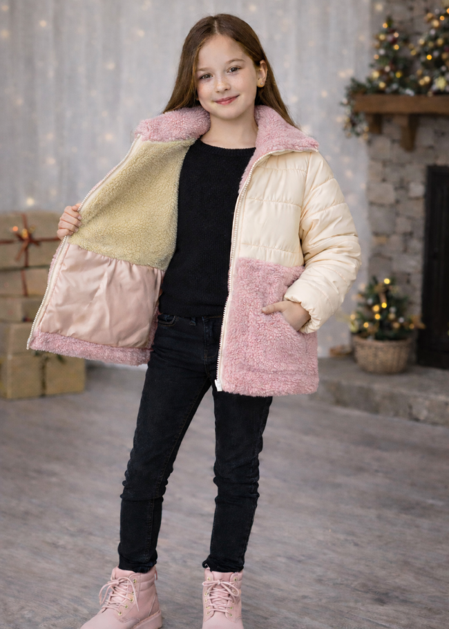 5011 جاكيت بناتي  - white