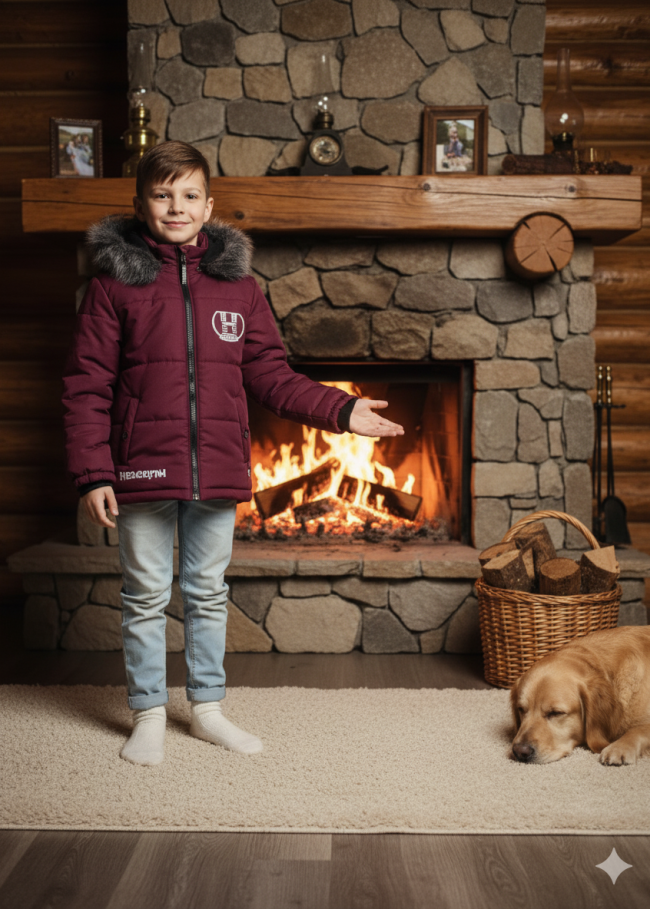 5107 جاكيت ولادي - خمري