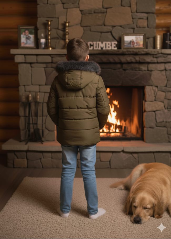 5107 جاكيت ولادي - زيتي