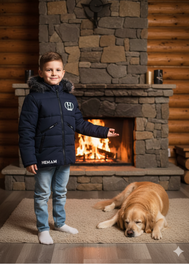 5107 جاكيت ولادي - كحلي