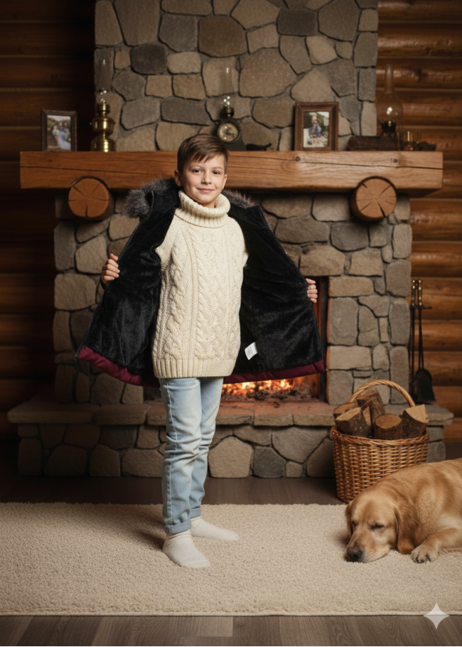 5107 جاكيت ولادي - خمري