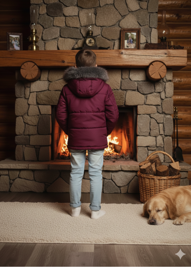 5107 جاكيت ولادي - خمري