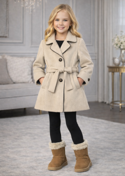 ترانشكوت جوخ بناتي 5109  - كريم