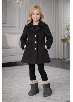 ترانشكوت جوخ بناتي 5109  - اسود