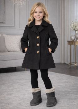 ترانشكوت جوخ بناتي 5109  - اسود