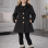 Mädchen-Trenchcoat aus Wollstoff 5109  - Schwarz