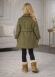 5109 جاكيت جوخ بناتي  - زيتي