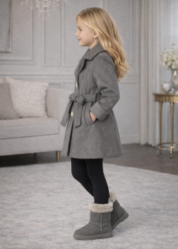 ترانشكوت جوخ بناتي 5109  - فضي