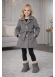 Mädchen-Trenchcoat aus Wollstoff 5109  - Grau
