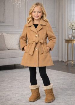 ترانشكوت جوخ بناتي 5109  - عسلي