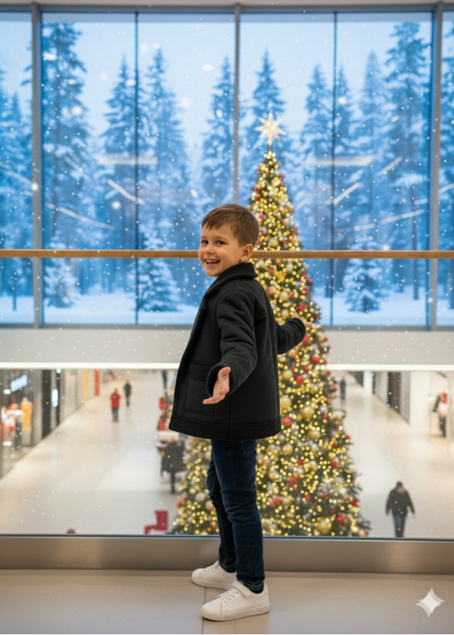 5117 جاكيت جلد الغزال  - اسود