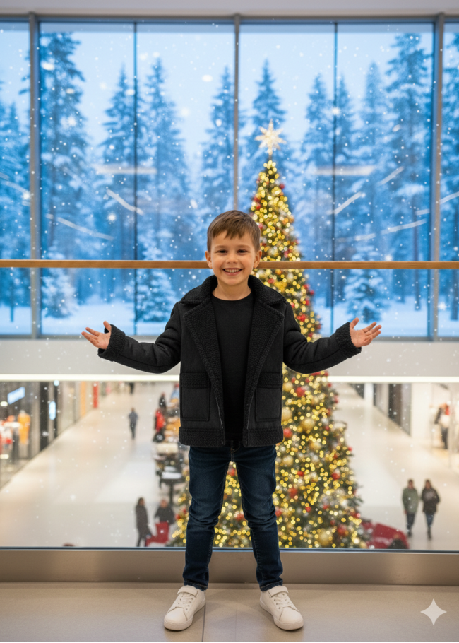 5117 جاكيت جلد الغزال  - اسود