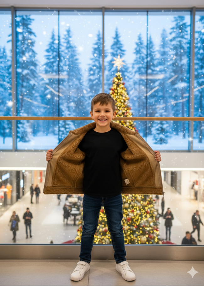 5117 جاكيت جلد الغزال  - بيج