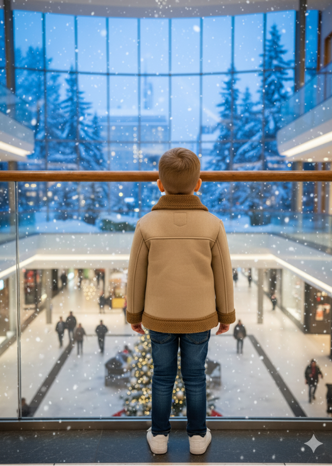 5117 جاكيت جلد الغزال  - بيج