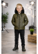 Boys' Fur-Lined Jacket with Hood 5124  - khaki