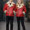 Kids' Unisex Fur-Lined Leather Jacket 5128  - red