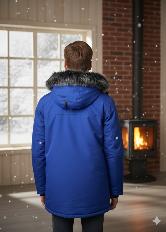 5140 جاكيت برشوت - ازرق