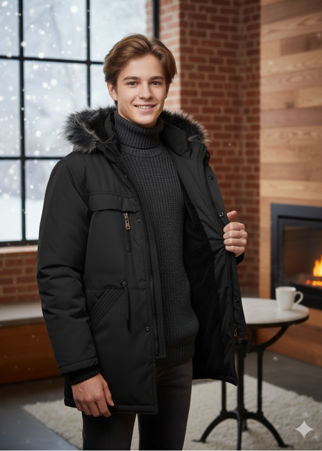 5140 جاكيت برشوت - اسود