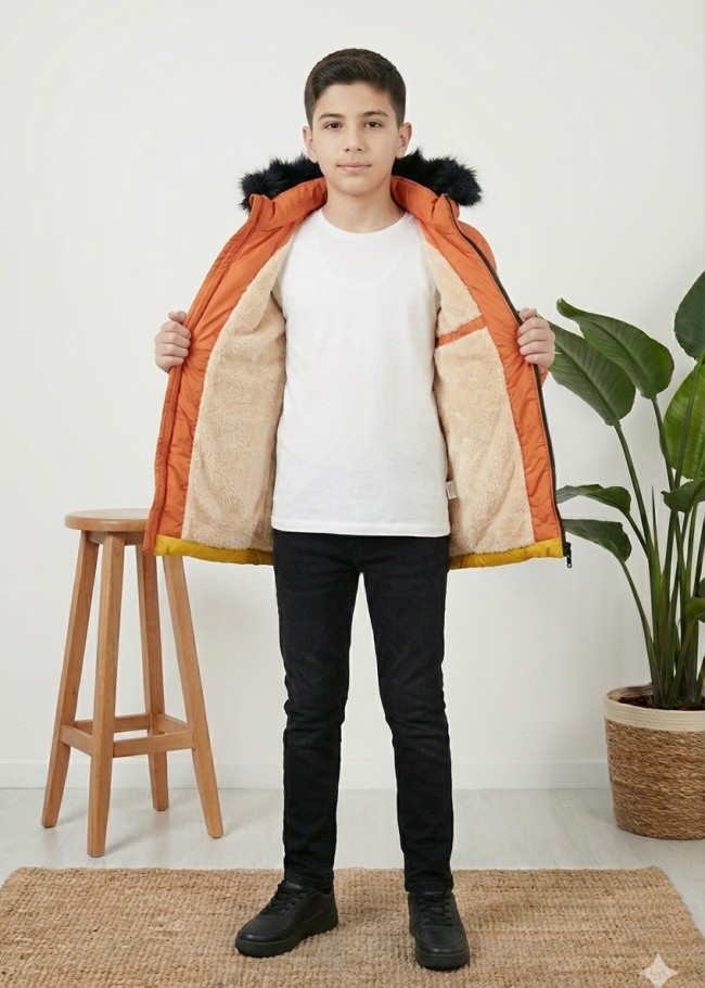 5147 جاكيت ولادي - Gelb