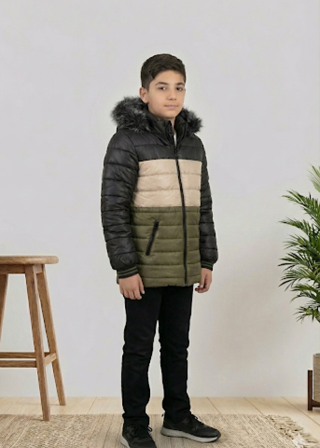 5147 جاكيت ولادي - زيتي