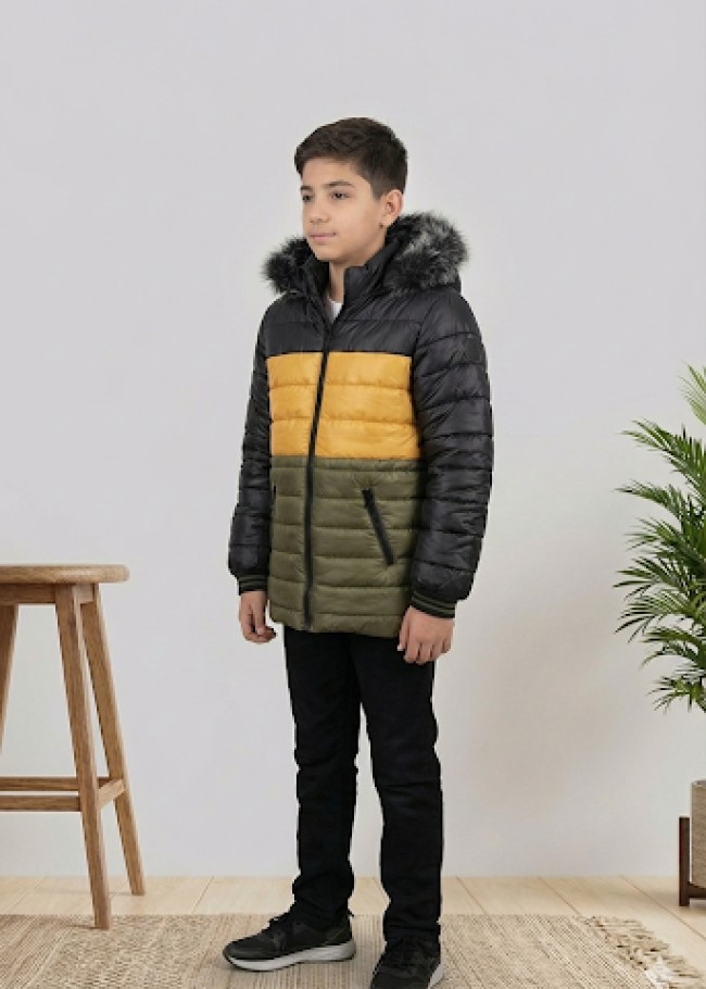 5147 جاكيت ولادي - Dunkelkhaki