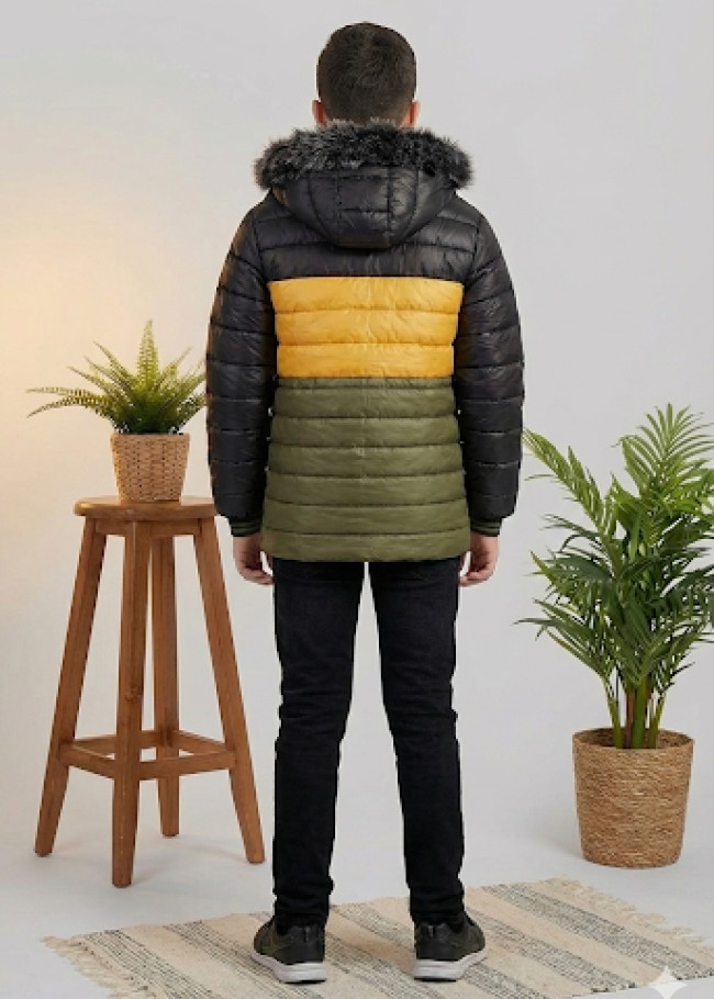 5147 جاكيت ولادي - Dunkelkhaki