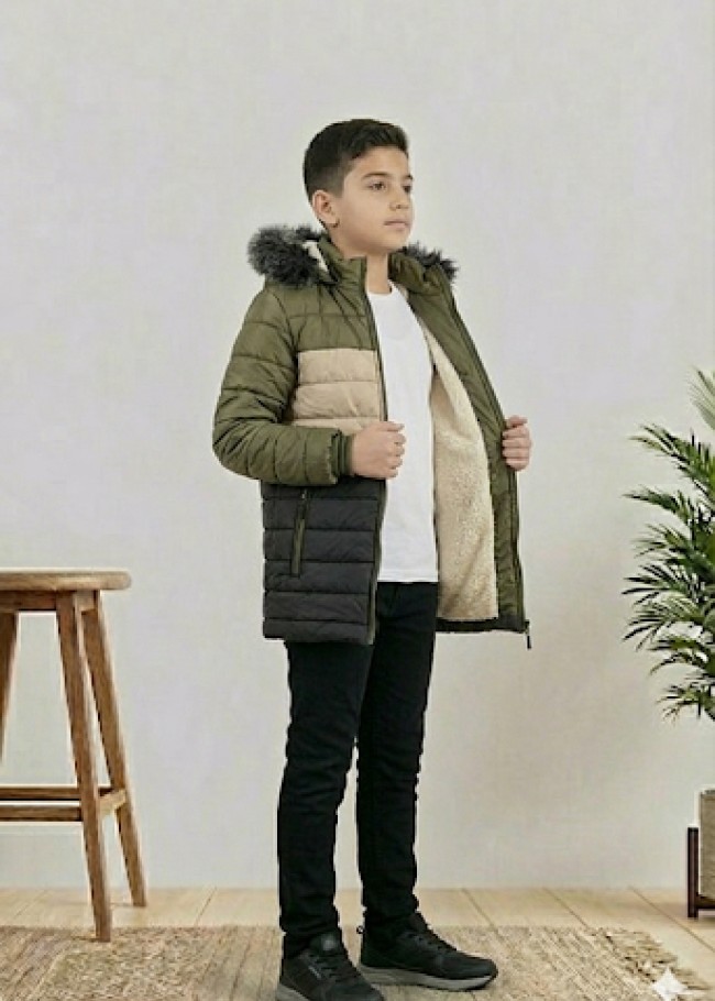 5147 جاكيت ولادي - Dunkelgrün