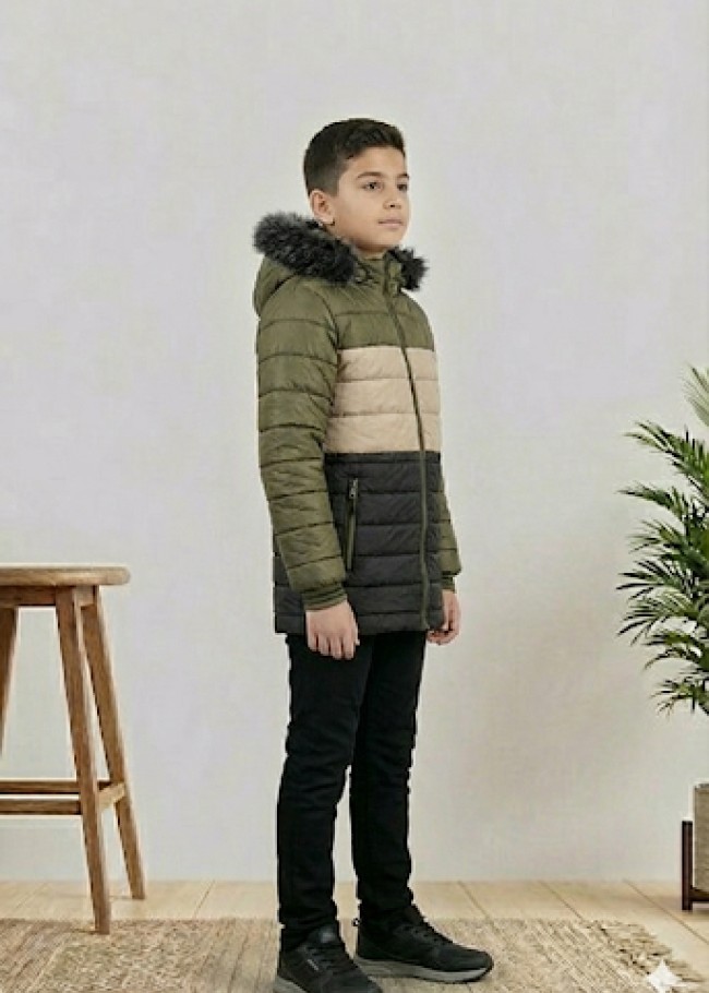 5147 جاكيت ولادي - Dunkelgrün