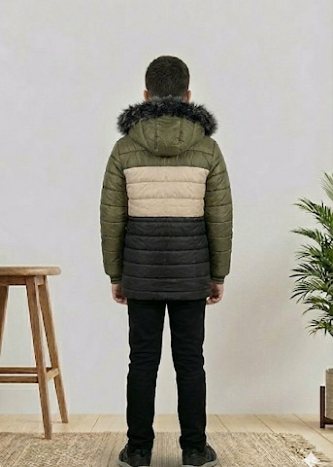 5147 جاكيت ولادي - Dunkelgrün