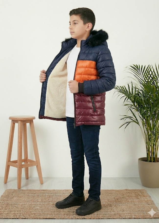 5147 جاكيت ولادي - Hellblau