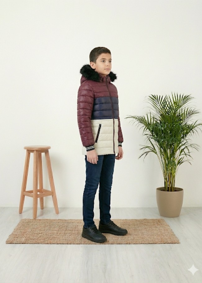 5147 جاكيت ولادي - ابيض