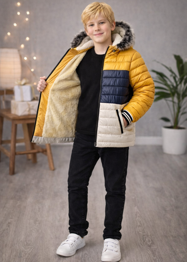 5147 جاكيت ولادي - فضي