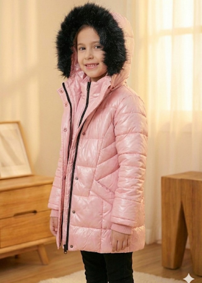 5150 جاكيت نفخ طويل  - pink