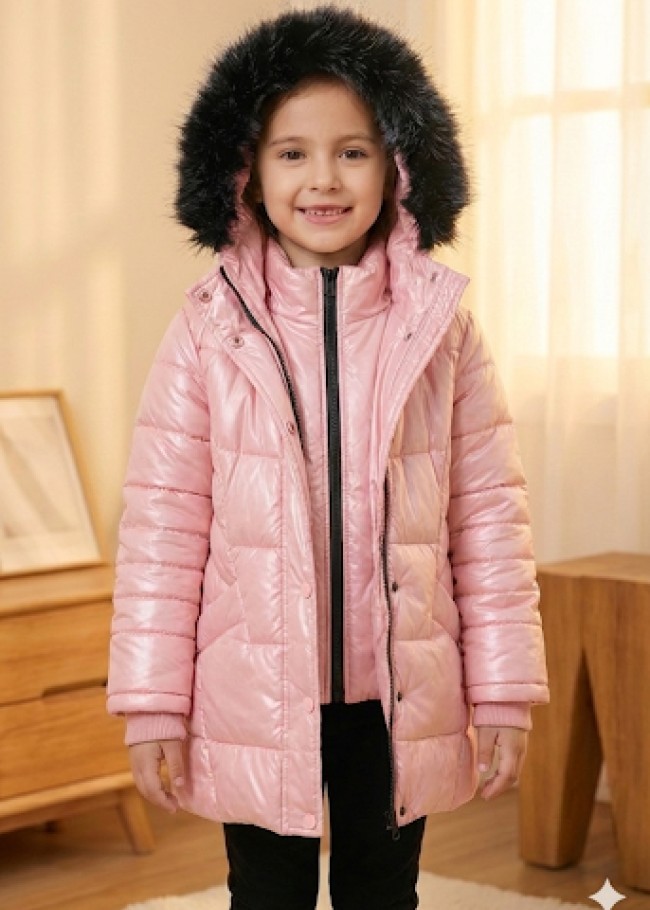 5150 جاكيت نفخ طويل  - pink