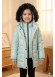 Glossy Girls' Winter Jacket with Full Fur Lining 5150  - mint green