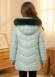 5150 جاكيت نفخ طويل  - mint green