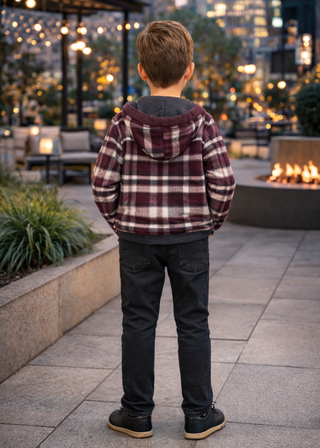 3512 طقم صبياني جوخ كارو - خمري