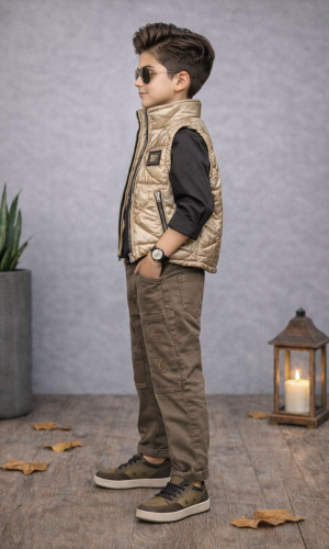 Boys' Casual 4-Piece Set 3518 - beige