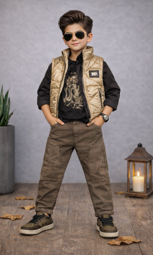 Boys' Casual 4-Piece Set 3518 - beige