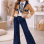 Modisches 3-teiliges Jeans-Set für Mädchen 3528  - Braun