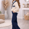 3528 طقم جينز بناتي  - Mausgrau