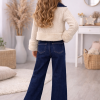 3528 طقم جينز بناتي  - Mausgrau