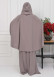 Muslim Hijab Dresses For Women -Standard Size Hooded Veiled Sheet 824 - light brown