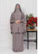 Muslim Hijab Dresses For Women -Standard Size Hooded Veiled Sheet 824 - light brown