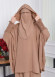 Muslim Hijab Dresses For Women -Standard Size Hooded Veiled Sheet 824 tahini