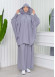 Muslim Hijab Dresses For Women -Standard Size Hooded Veiled Sheet 824 Gri