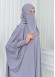 Muslim Hijab Dresses For Women -Standard Size Hooded Veiled Sheet 824 Gri